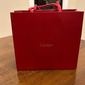 Cartier Luxury Red Shopping Bag